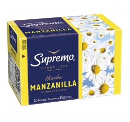 HIERBAS SUPREMO MANZANILLA 20B (X1)